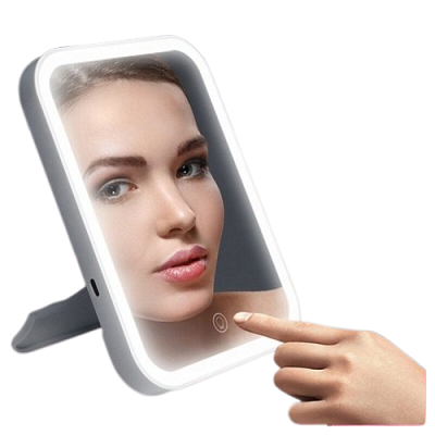 Espejo de maquillaje con luz