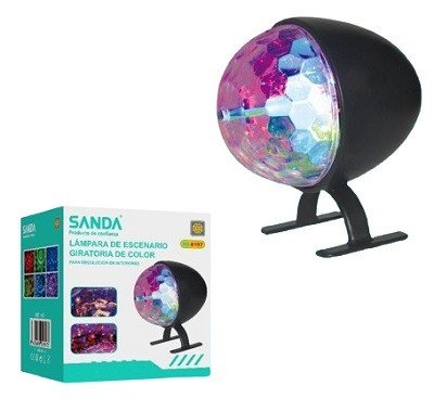 Lámpara giratoria luces colores SD-6197