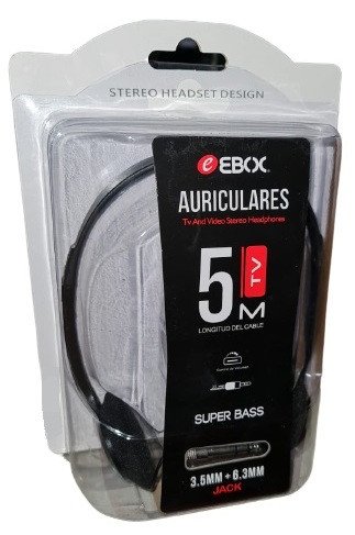 Cascos para TV 5 mts