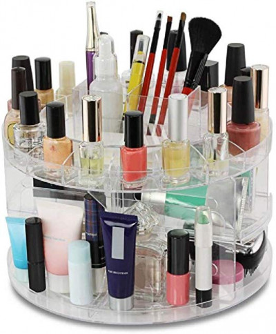 Organizador de maquillaje tipo carrusel