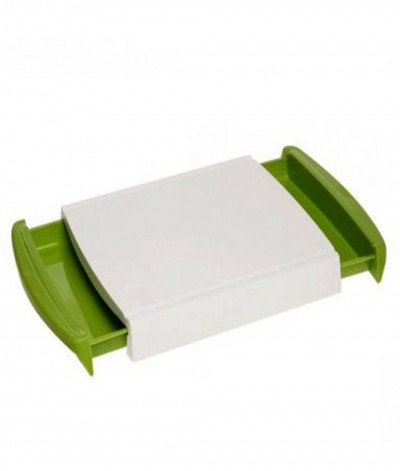 Tabla de corte con bandejas de recogida