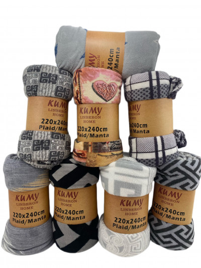 Manta suave de 220 x 240 cm