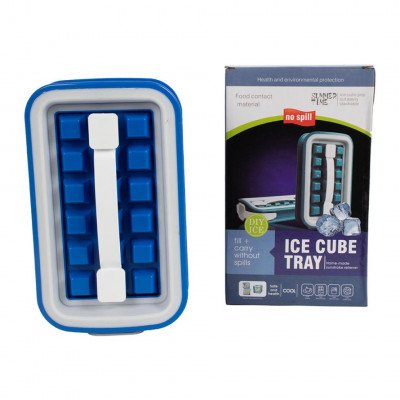 Bandeja plegable para cubitos de hielo caseros
