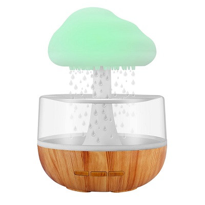 Humidificador en forma de nube lloviendo