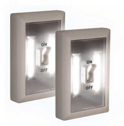 Interruptor con luz led a pilas