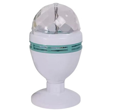 Lámpara discoteca giratoria con base