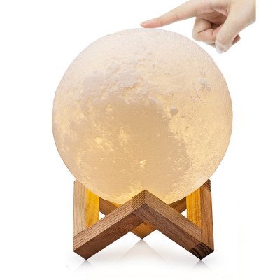 Lámpara en forma de luna 