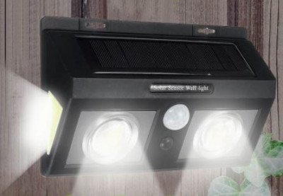 Luz de pared con energía solar y sensor