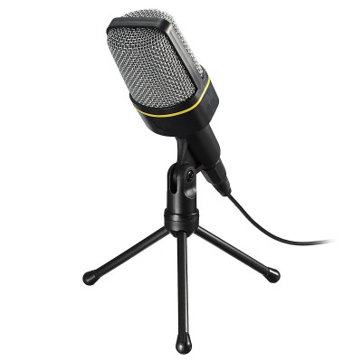 Micrófono con trípode