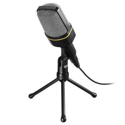 Micrófono con trípode