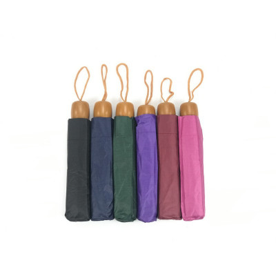 Paraguas plegable mango madera 140822