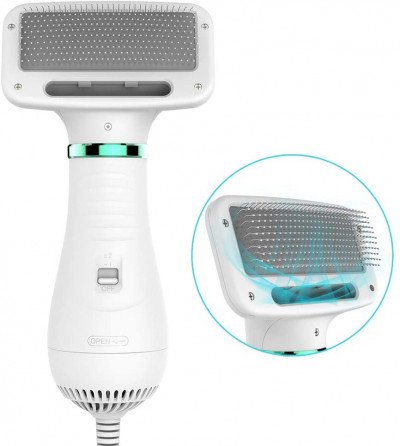 Peine de mascotas con secador