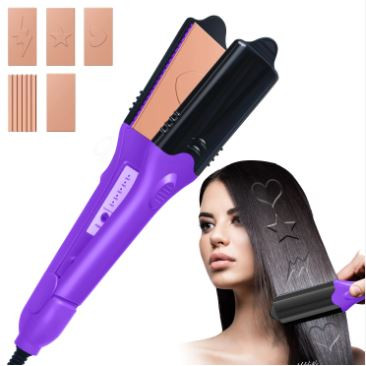 Plancha de pelo 3D con formas