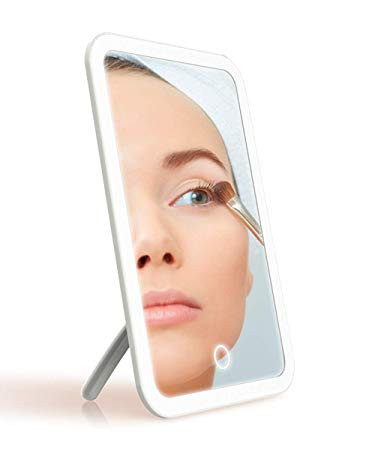 Espejo con luz LED recargable