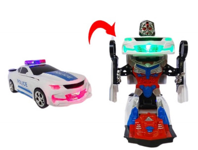 Coche de policía transformable en robot