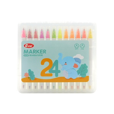 Pack 24 rotuladores doble punta