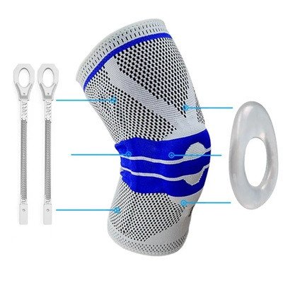 Rodillera elástica con soportes