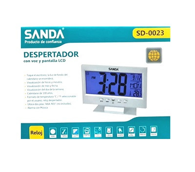 Reloj despertador con voz SD-0023