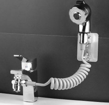 Alcachofa extensible adaptable a grifo / lavamanos