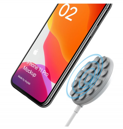 Cargador inalámbrico con soporte por succión