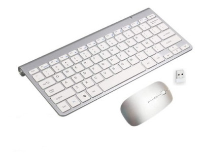 Teclado ultra fino metálico con ratón