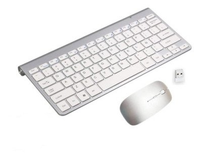 Teclado ultra fino metálico con ratón