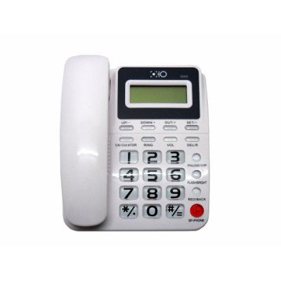 Teléfono de mesa con números grandes