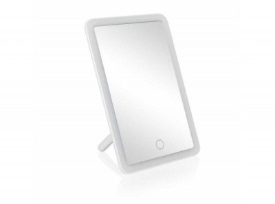 Espejo de mesa con luz a pilas