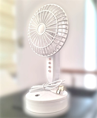 Ventilador de mesa con humidificador