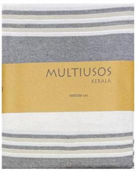 Manta multiusos gris grande