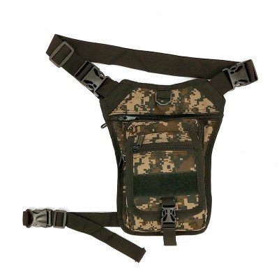 Riñonera con cierres plásticos y correa de pierna