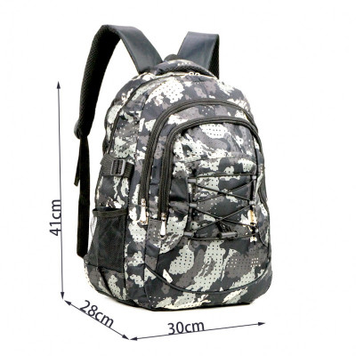 Mochila estampado gris