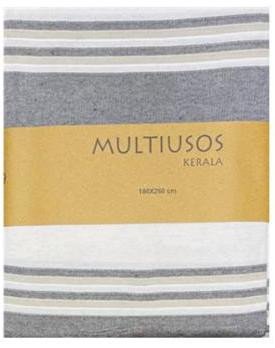 Manta multiusos gris grande