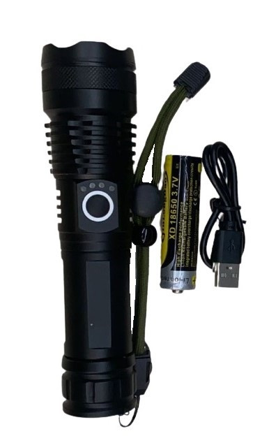 Linterna de aluminio recargable