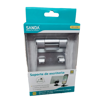 Soporte de móvil o tablet para escritorio